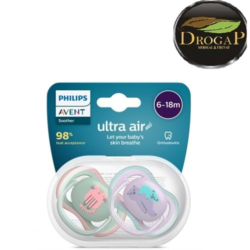 AVENT EMZİK ULTRA AİR SOOTHER SCF085/18 ( KIZ ) 6-18m+ AY NO : 1