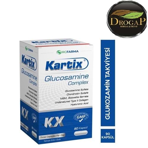 KARTİX GLUCOSAMİNE COMPLEX 90 KAPSÜL ( CHONDURATİN & MSM & TYPE 2 &HYALURONİC ASİD )