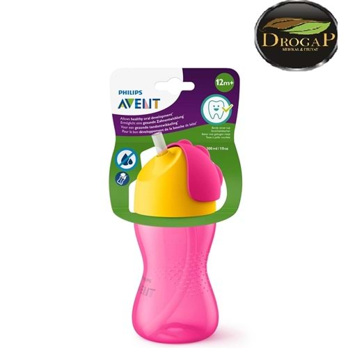 AVENT SCF798/02 PİPETLİ BARDAK SULUK 12M+ 300 ML PEMBE