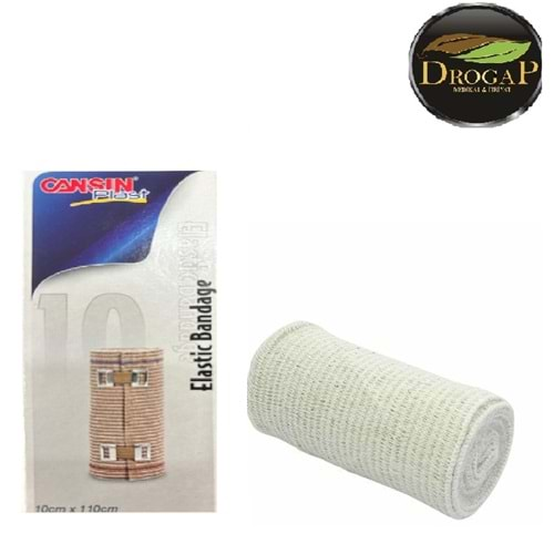 CANSIN PLAST ELASTİK BANDAJ 10 CM NO : 602-E ( BEYAZ RENK )