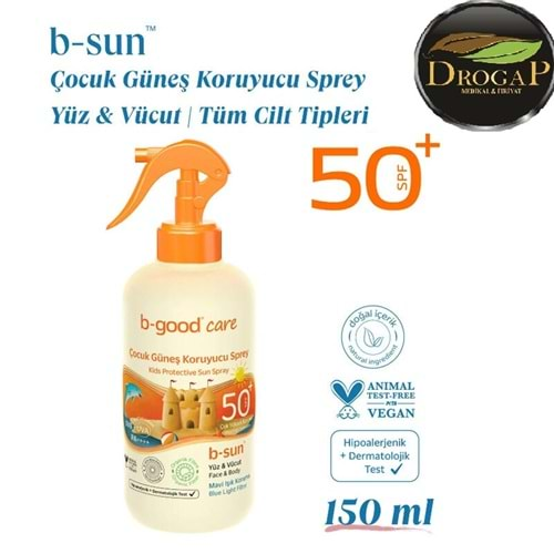 B-GOOD SUN CARE KİDS GÜNEŞ KREMİ SPF50+ 150 ML ( ÇOCUKLAR İÇİN )