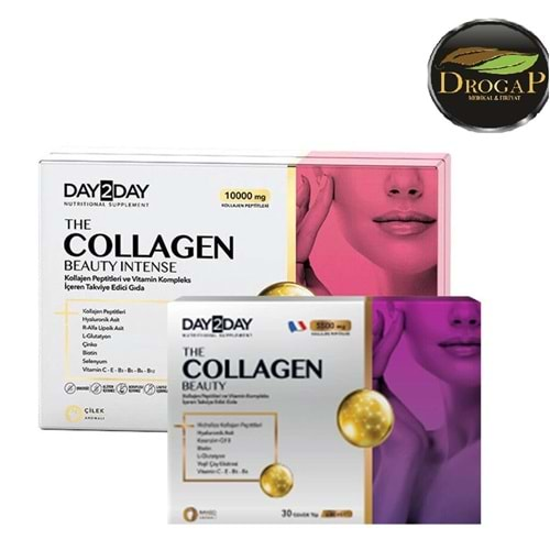 OCEAN DAY 2 DAY THE COLLAGEN BEAUTY İNTENSE 30 SAŞE ( ÇİLEK ) + THE COLLAGEN BEAUTY LİKİT TÜP 14 FLAKON HEDİYELİ