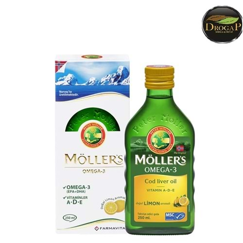 MÖLLER'S OMEGA-3 BALIK YAĞI ŞURUBU 250 ML ( LİMON AROMALI )