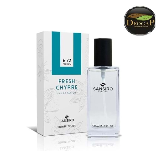 SANSİRO FRESH CHYPRE PARFÜM 50 ML FOR MEN ( ERKEK ) E-72 ( LACOSTE )