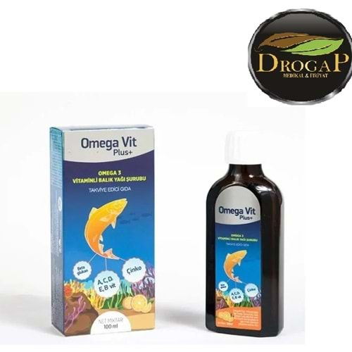 OMEGA VİT PLUS+ OMEGA3 VİTAMİNLİ BALIK YAĞI ŞURUBU 100 ML ( VİTAMAKS )