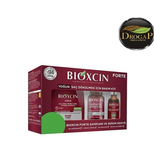 BİOXCIN FORTE SAÇ BAKIM KİTİ ŞAMPUAN 300 ML & SERUM 50 ML & KERATİN COMPELX 60 TABLET )