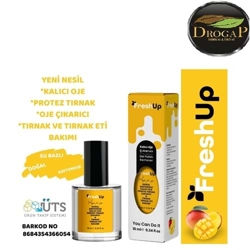 FRESHUP KALICI OJE ÇIKARTICI 10 ML ( ANANAS AROMALI )