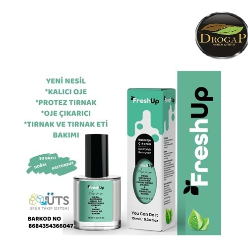 FRESHUP KALICI OJE ÇIKARTICI 10 ML ( SADE )