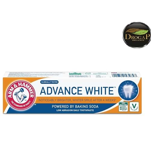 ARM & HAMMER ADVANCE WHITE DİŞ MACUNU 3 TONA KADAR BEYAZLATICI 75 ML