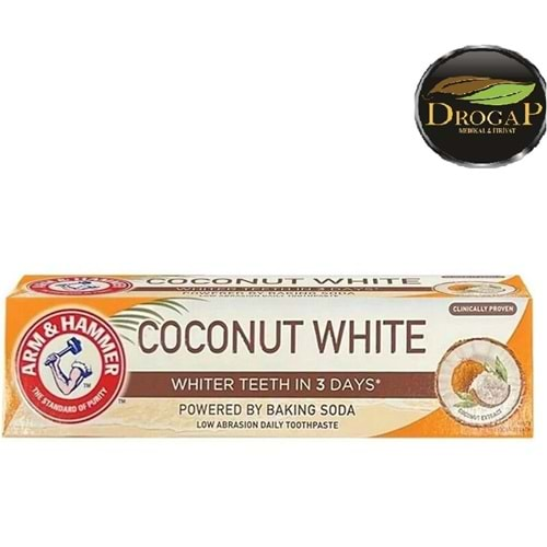 ARM & HAMMER COCONUT WHİTE DİŞ MACUNU 75 ML