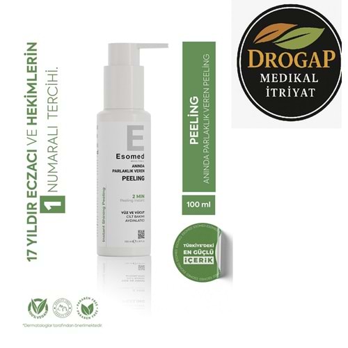 ESOMED INSTANT SHINING PEELİNG 100 ML ( ANINDA CANLILIK VE PARLAKLIK )