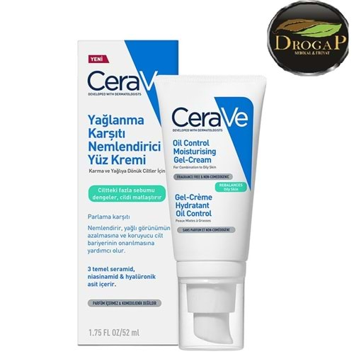 CERAVE YAĞLANMA KARŞITI NEMLENDİRİCİ YÜZ KREMİ 52 ML ( KARMA VE YAĞLIYA DÖNÜK CİLTLER İÇİN )