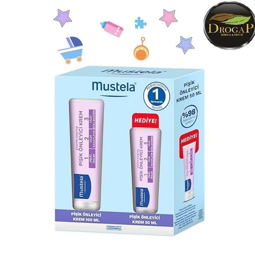 MUSTELA VİTAMİN BARRİER 1.2.3 PİŞİK KREMİ 100 GR + 50 ML PİŞİK KREMİ HEDİYELİ KOFRE PAKET