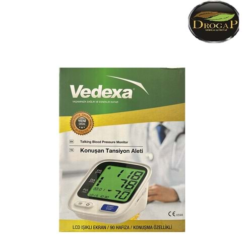 VEDEXA TANSİYON ALETI AXD808 KOLDAN KONUŞAN LCD IŞIKLI EKRAN 90 HAFIZA