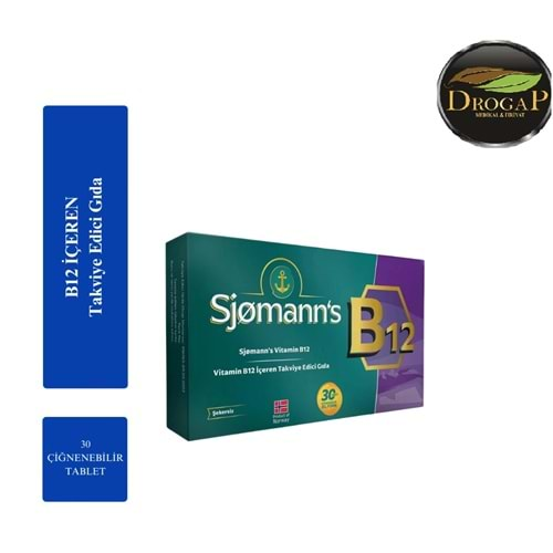 EASY FİSHOİL SJOMANN'S VİTAMİN B12 ÇİĞNENEBİLİR JEL 30 TABLET