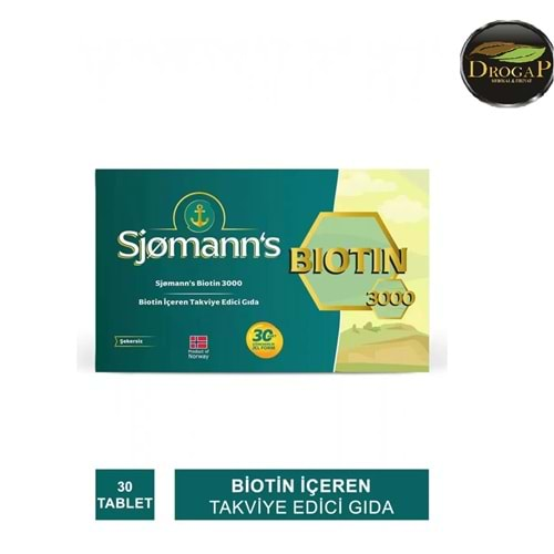 EASY FİSHOİL SJOMANN'S BİOTİN 3000 UG ÇİĞNENEBİLİR 30 JEL TABLET