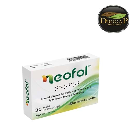 NEOFOL 30 TABLET ( FOLİK ASİT & VİTAMİN B6,B12 İYOT )