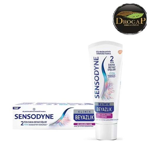 SENSODYNE DİŞ MACUNU KLİNİK BEYAZLIK DİŞ LEKELERİNE KARŞI 75 ML