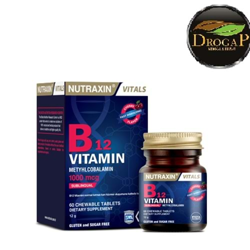 NUTRAXIN VİTAMİN B12 DİL ALTI 60 TABLET