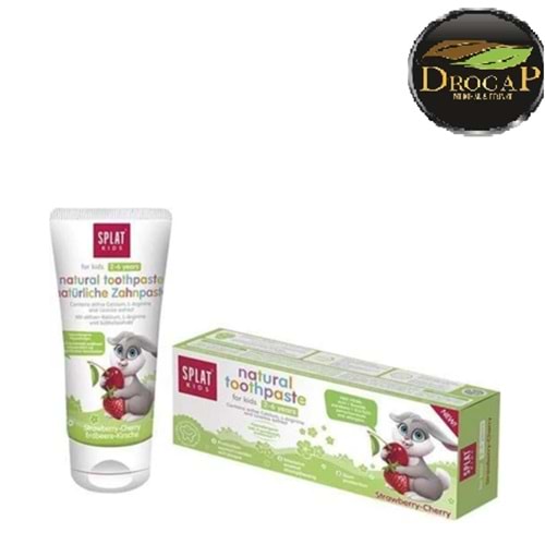 SPLAT KİDS DİŞ MACUNU 2-6 YAŞ 50 ML STRAWBERRY -CHERRY ( VİŞNE VE ÇİLEK TADINDA )