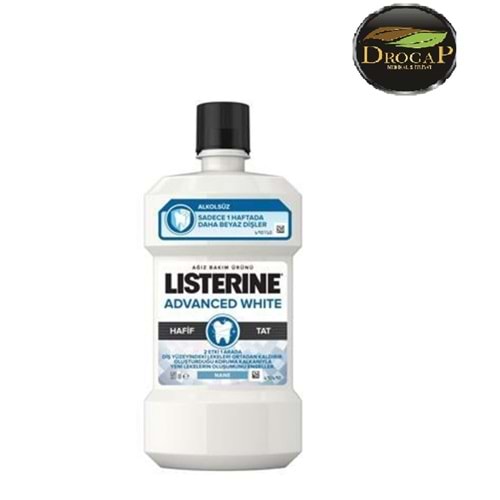 LISTERINE ADVANCED WHITE FLORÜRLÜ HAFİF TAT 500 ML