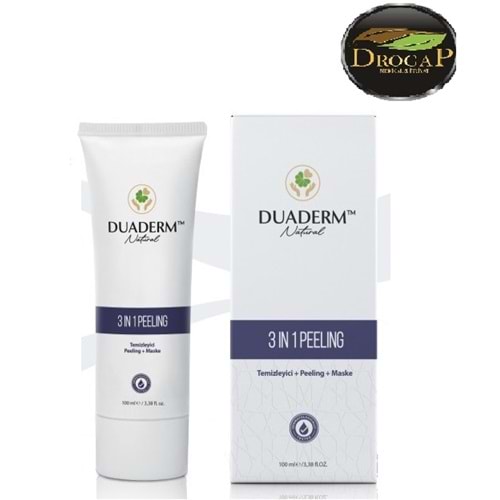DUADERM CİLT TEMİZLEYİCİ PEELING MASKE 3' Ü 1 ARADA 100 ML