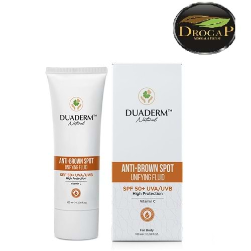 DUADERM ANTİ BROWN 100 ML VÜCUT SPF 50 + SPOT GÜNEŞ KREMİ VÜCUT
