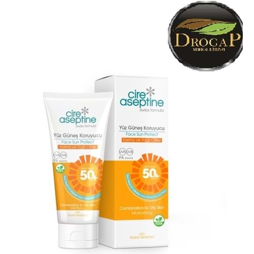 CİRE ASEPTİNE GÜNEŞ KREMİ SPF50+ 50 ML ( KARMA VE YAĞLI CİLTLER İÇİN )