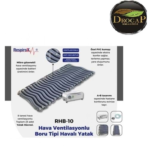 RESPİROX HAVA VENTİLASYONLU HAVALI YATAK ( BORU TİPİ ) RHB-10
