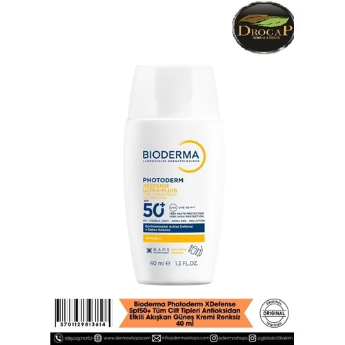 BİODERMA PHOTODERM X DEFENSE SPF 50+ 40 ML GÜNEŞ KREMİ ( ANTİOKSİDAN ETKİLİ )