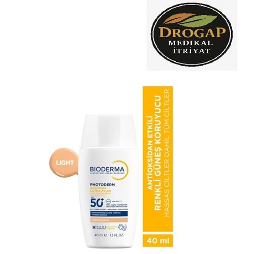 BİODERMA PHOTODERM X DEFENSE SPF 50+ 40 ML LİGHT ( RENKLİ ) GÜNEŞ KREMİ (SU BAZLI )