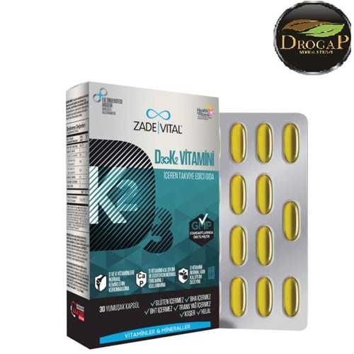 ZADE VİTAL D3 K2 30 KAPSÜL