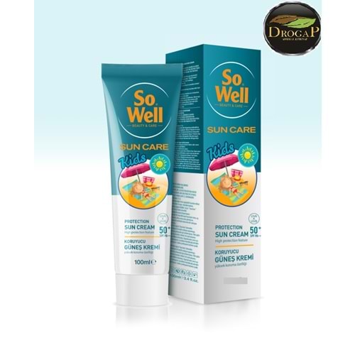 SO WELL SUNCARE KORUYUCU KİDS GÜNEŞ KREMİ SPF 50+ UVA&UVB 75 ML ( ÇOCUK )