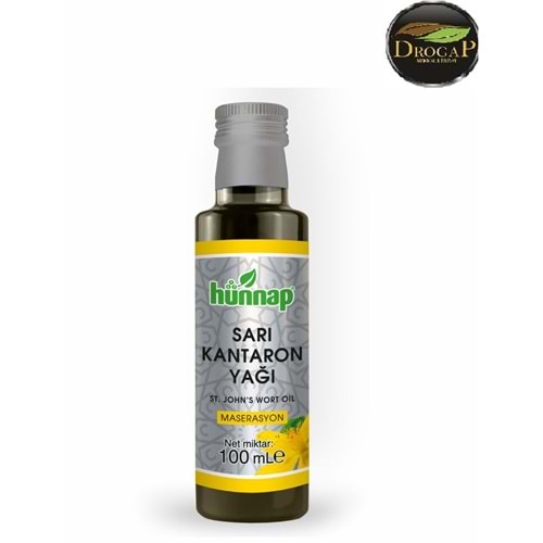 HÜNNAP SARI KANTARON YAĞI 100 ML SOĞUK PRES 100 ML
