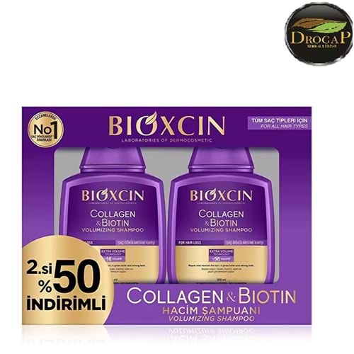 BİOXCIN COLLAGEN & BİOTİN HACİM ŞAMPUANI 300 ML 2. % 50 İNDİRİMLİ