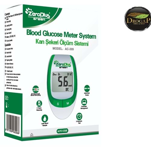 ZEROPLUS BLOOD GLUCOSE METER SYSTEM KAN ŞEKER ÖLÇÜM CİHAZI