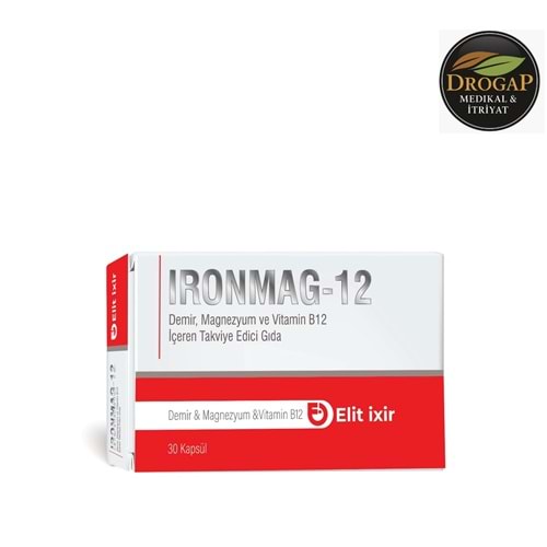 İRONMAG DEMİR & MAGNEZYUM & VİT. B12 30 KAPSÜL