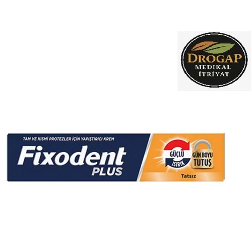 FİXODENT PLUS DİŞ PROTEZ YAPIŞTIRICI KREM GÜÇLÜ TUTUŞ 47 GR ( TAT İÇERMEZ )