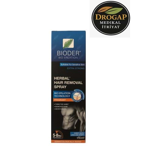 BİODER TÜY DÖKÜCÜ SPREY 175 ML BİTKİSEL ( ERKEK )
