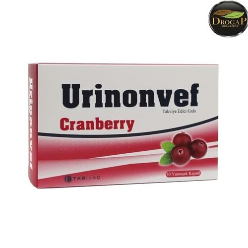 URİNONVEF CRANBERRY 30 YUMUŞAK KAPSÜL