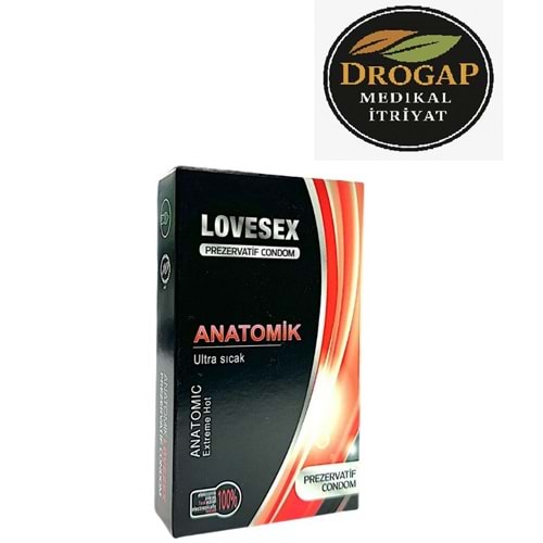 LOVESEX PREZERVATİF 10 LU ANATOMİK ( ULTRA SICAK )