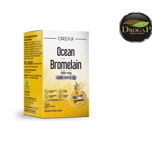 OCEAN BROMELAİN 500 MG 30 KAPSÜL ( SİNDİRİM & ÖDEM ATICI )