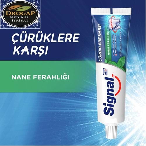 SİGNAL DİŞ MACUNU 50 ML NANE FERAHLIĞI ( ÇÜRÜKLERE KARŞI )