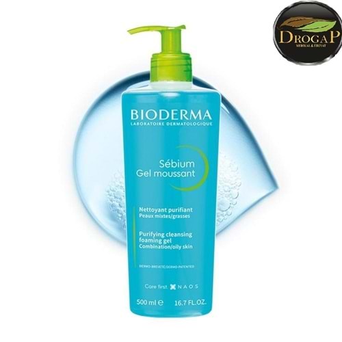 BİODERMA SEBİUM FOAMİNG GEL MOUSSANT 500 ML ( PUANLI ) ( MAVİ )