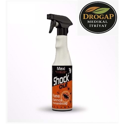 SHOCK OUT MAXİ KENE+KARINCA+HAMAMBÖCEĞİ 450 ML SPREY SU BAZLI