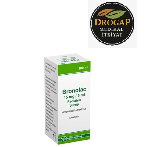 BRONOLAC PEDİATRİK ÖKSÜRÜK ŞURUBU 15 MG 100 ML