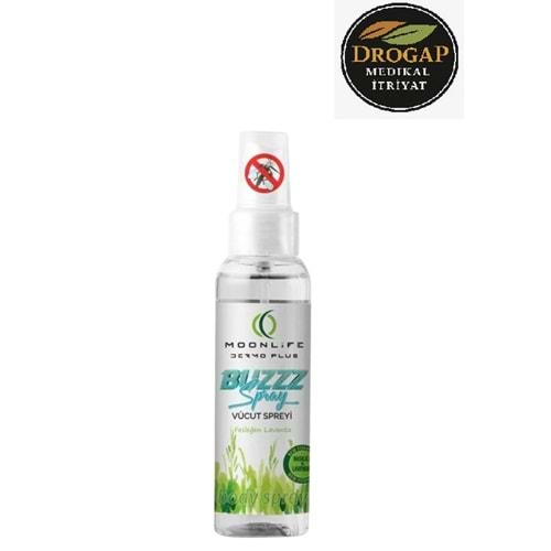 MOON LİFE BUZZ OFF SİVRİSİNEK KOVUCU SPREY 100 ML ( FESLEĞEN VE LAVANTA ) ( BEBEK VE ÇOCUKLAR İÇİN )