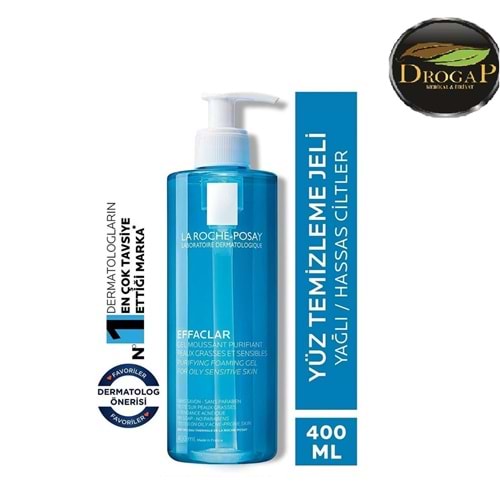 LA ROCHE POSAY EFFACLAR YÜZ TEMİZLEME JELİ 400 ML ( YAĞLI VE HASSAS CİLTLER İÇİN )