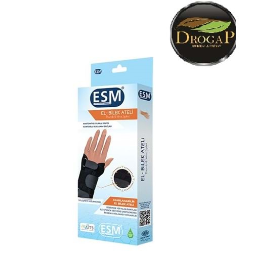 ESM NEOPREN EL BİLEK ATELİ BAŞ PARMAK DESTEKLİ ÇİFT TARAFLI ( BD005 ) ( BEDENSİZ )