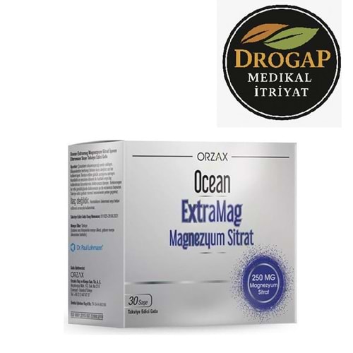 OCEAN EXTRAMAG MAGNEZYUM 250 MG 30 SAŞE P5P